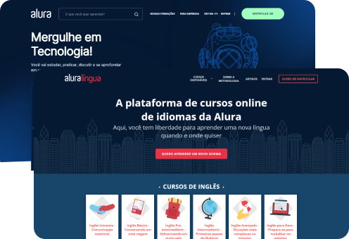 telas do site