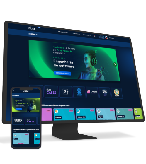Um monitor e um Smartphone